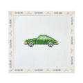 Vintage Green Porsche 911 - Stitch Painted Needlepoint Canvas