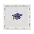 NYU Graduation Day - Stitch Painted Needlepoint Canvas